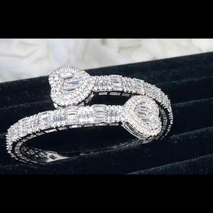 Heart baguette bracelets